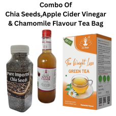 Combo Of Chia Seeds, Apple Cider Vinegar & Chamomile tea bags