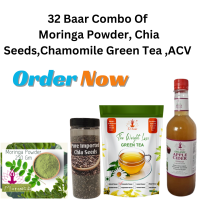 Combo of Chamomile Green Tea,Chia Seeds,ACV And Moringa Powder